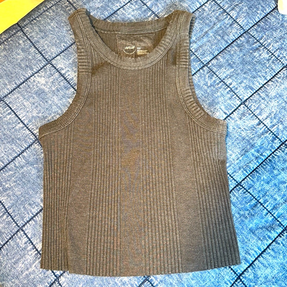 Aerie Textured Free Spirit Ribbed Tank Top size S/p